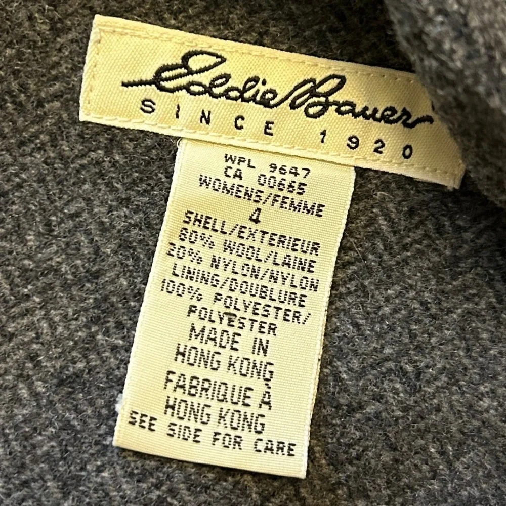 Eddie Bauer Womens V Neck Sleeveless Wool Blend Sheath‎ Dress Size 4